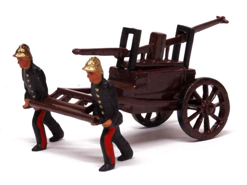RARE FF Models 1/43 2 FIGURINES POMPIERS METAL