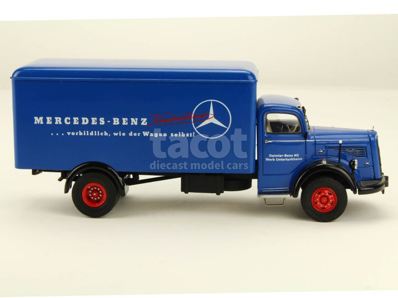 1:18 SCHUCO ÉDITION Mercedes L3500 à Plateau / Plane 1950 Reseda Vert