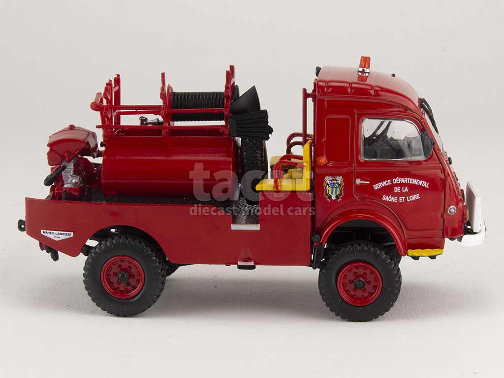 Camion Dei Pompieri Jeep Hotchkiss CCFL Maheu-Labrosse 1/43 Hachette Nuovo