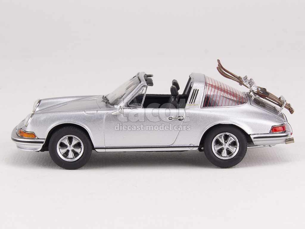 Cadre Photo Voiture Porsche 911 TARGA - 3 Photos - Bois - Échelle 1/43