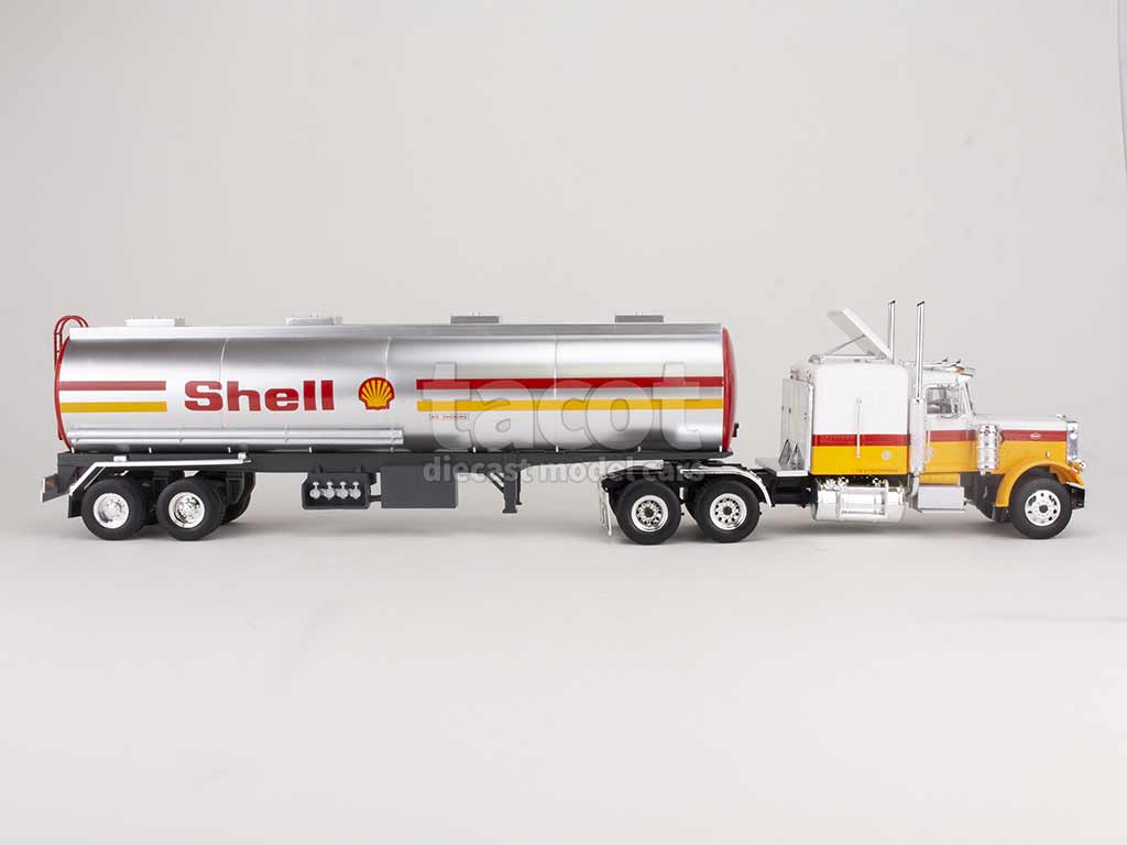 Camion Peterbilt 359 Avec Remorque Tank Shell - Modèle Réduit Altaya 1:43, Neuf Sous Boîte