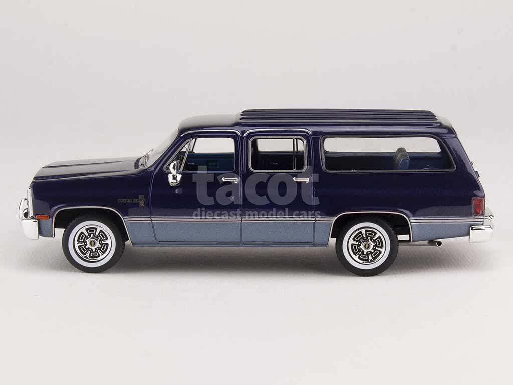 Modèle réduit Chevrolet - Suburban 1981 - Bleu 1/43 | Matrix