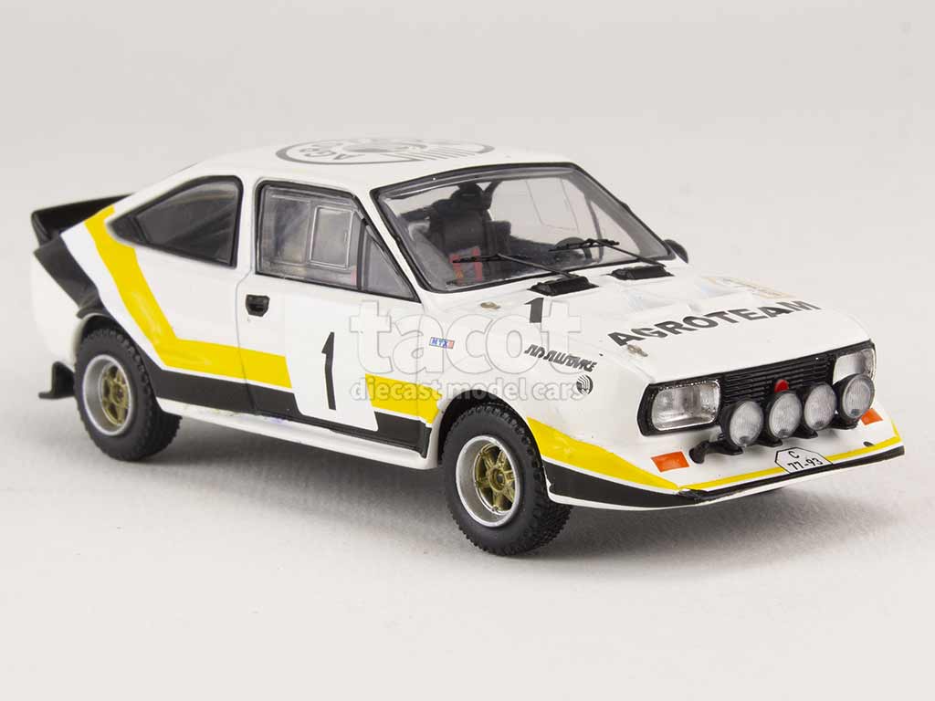 Maquette Skoda 160Rs MTX #1 IXO 1/43 – Rallye Pribram 1984 – Cadeau Parfait Pour Collectionneur
