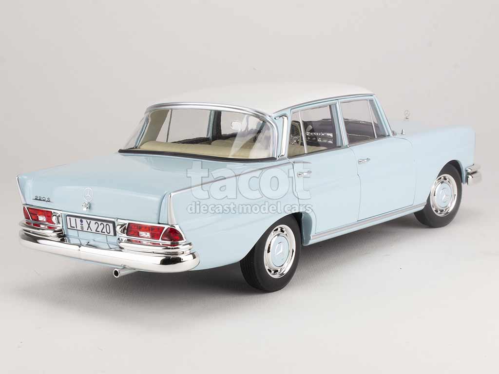 1:18 NOREV MERCEDES-BENZ 220S W111 Bleu Full Opening Dealer Édition EUR 148,18 - FR