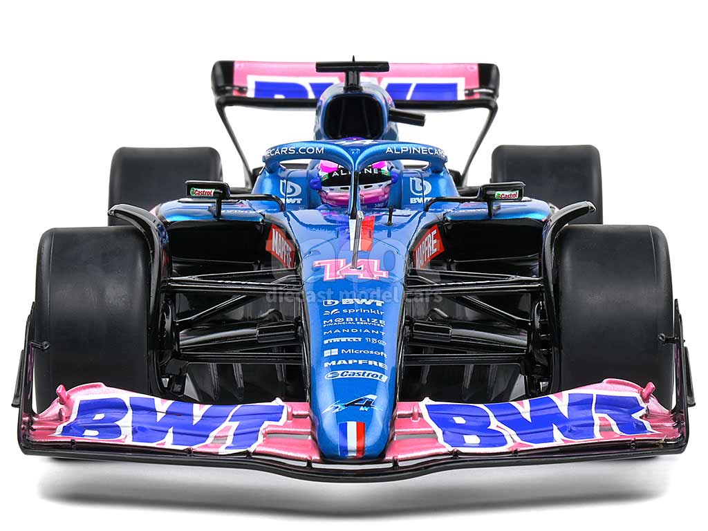 Voiture Miniature Alpine A522 No 14 Alonso GP Monaco 2022 1/18