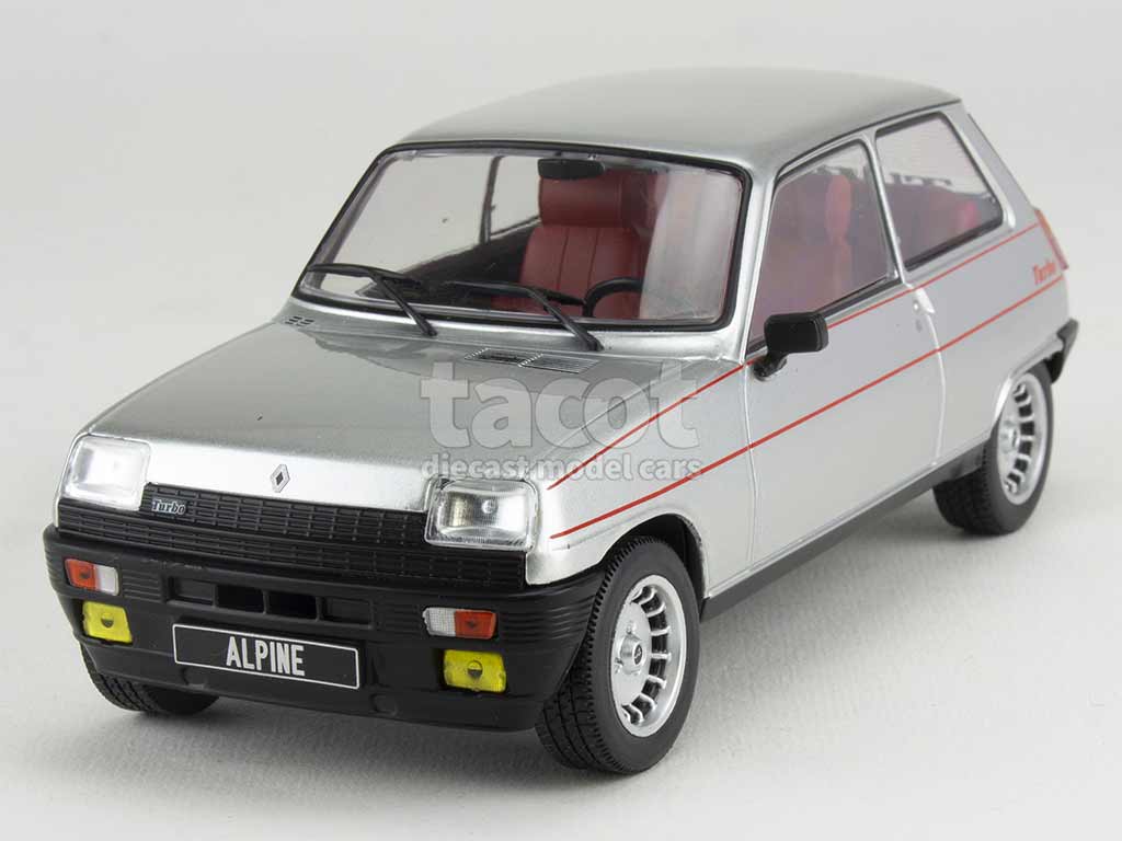 Miniature Renault 5 Alpine Turbo Gris metallise 1982 - francis miniatures