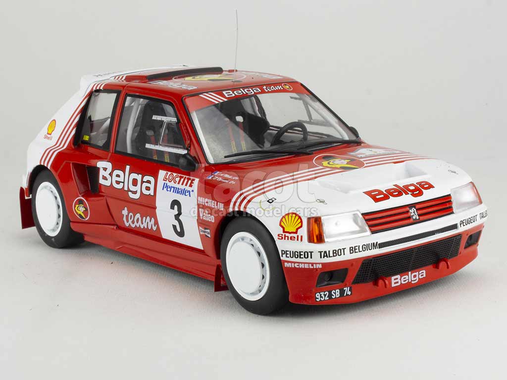 100684 Peugeot 205 T16 Rally Ypres 1985