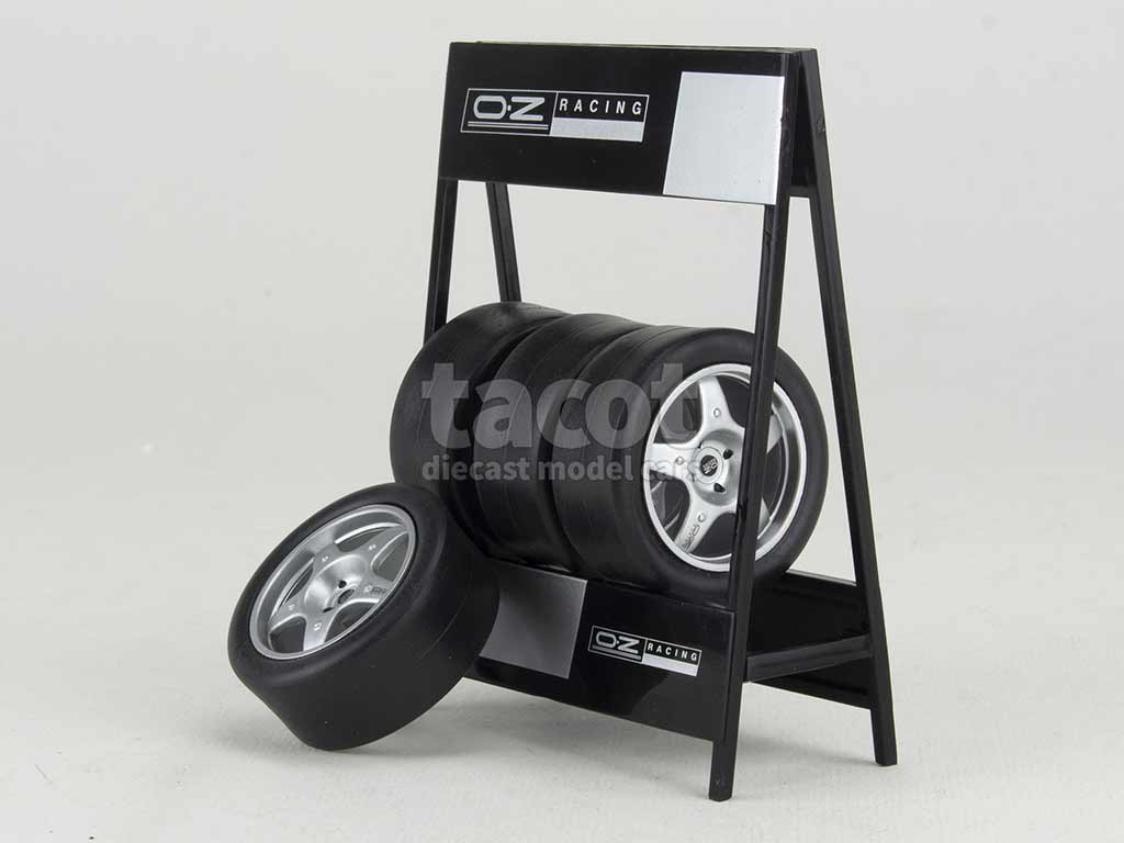 Divers Set 4 Wheels OZ Racing IXO 1/18 Autos Miniatures Tacot