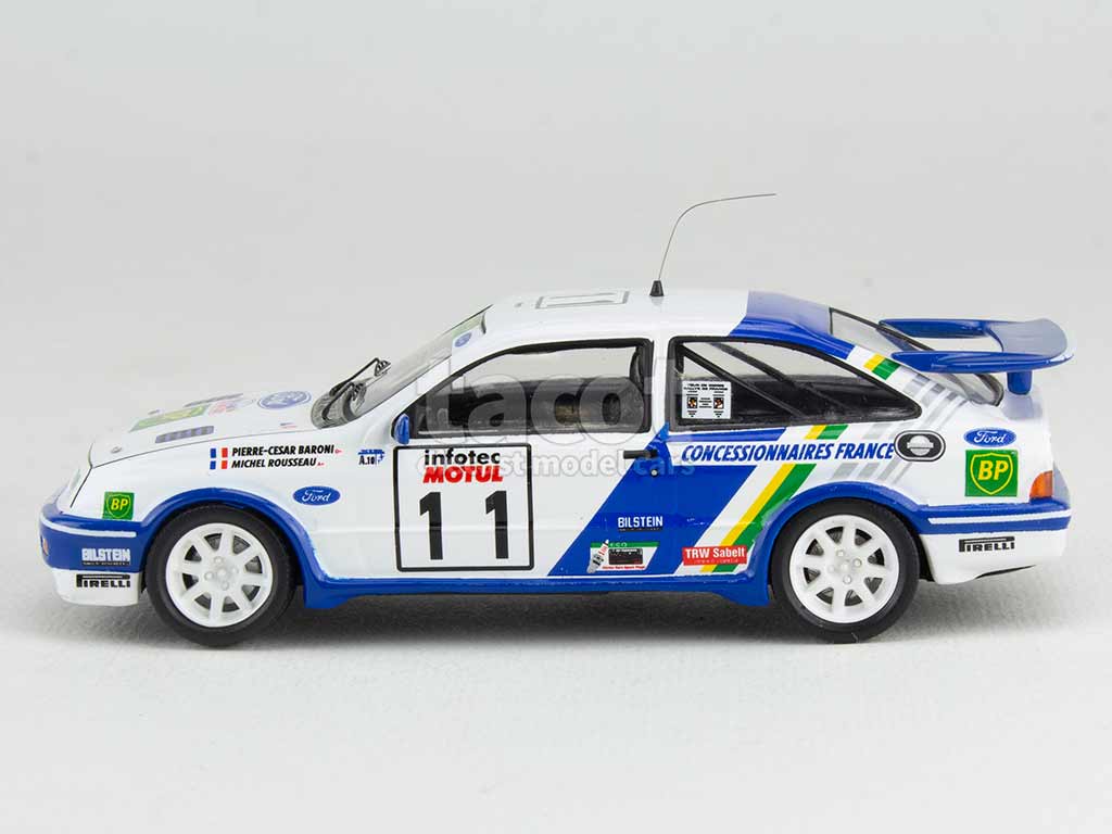 Modèle Réduit Ford Sierra RS Cosworth Rallye Tour De Corse 1989 - Échelle 1:43 Spark 8707