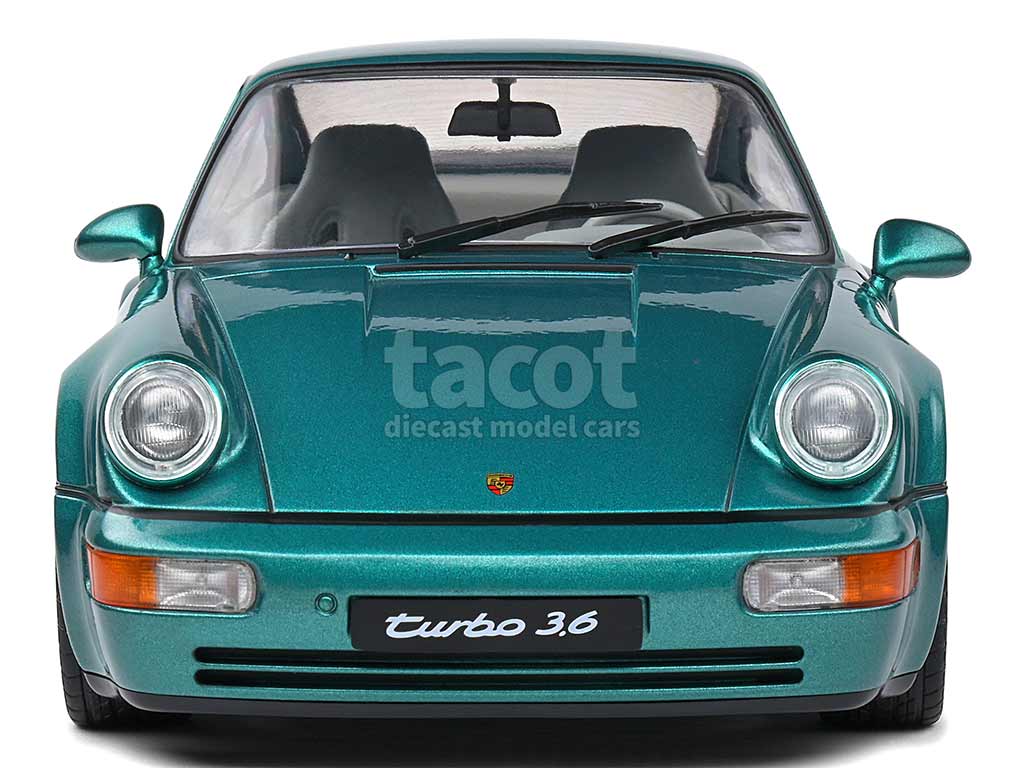 PORSCHE 911 964 3.6 TURBO WINBLEDON GREEN METAL 1991 SOLIDO