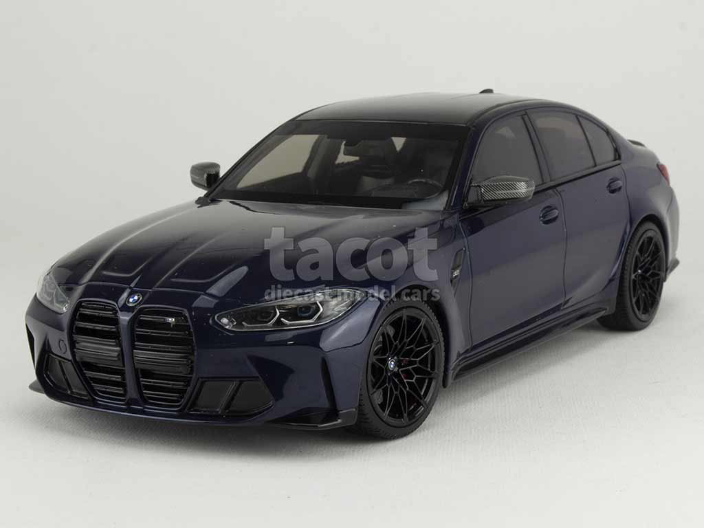 Minichamps 1/43 BMW M3 Competition 2020 - Bleu Tansanite - G20 - Quasi Neuf