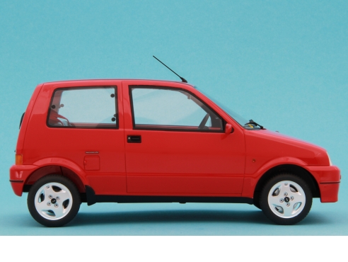 Miniature Laudoracing Fiat Cinquecento Sporting 1994 – Rouge, échelle 1/18, Neuve