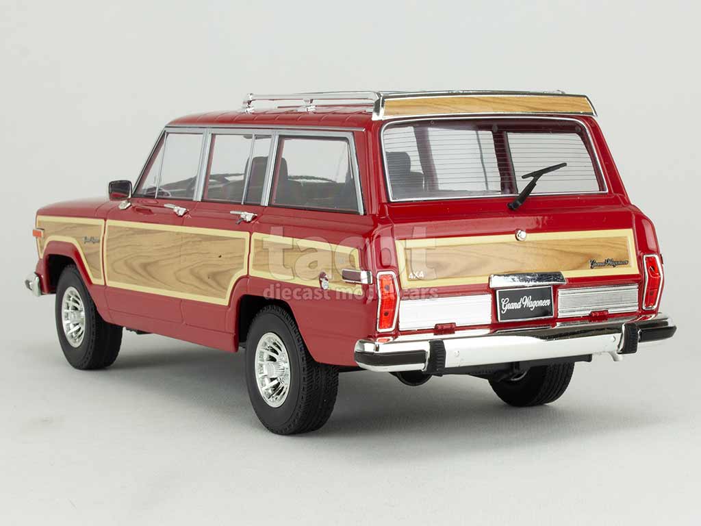 Maquette Die-Cast Jeep Grand Wagoneer 1989 Noir – Échelle 1:18 Par KK Scale – Neuf En Boîte