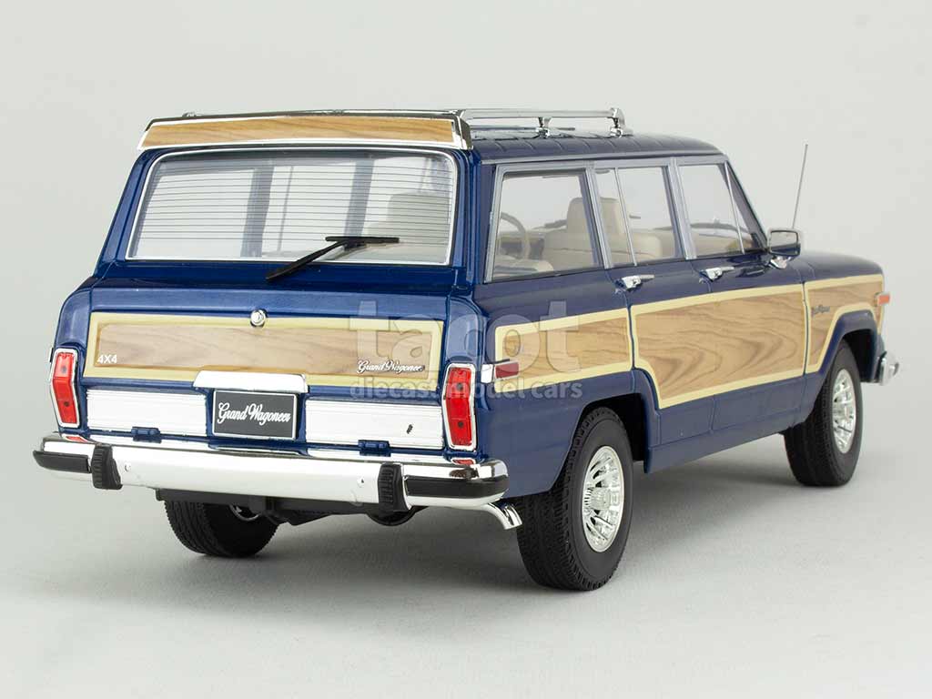 KK Scale Jeep Grand Wagoneer, rouge foncé/optique de bois 1989, 1:18 | Model Car World