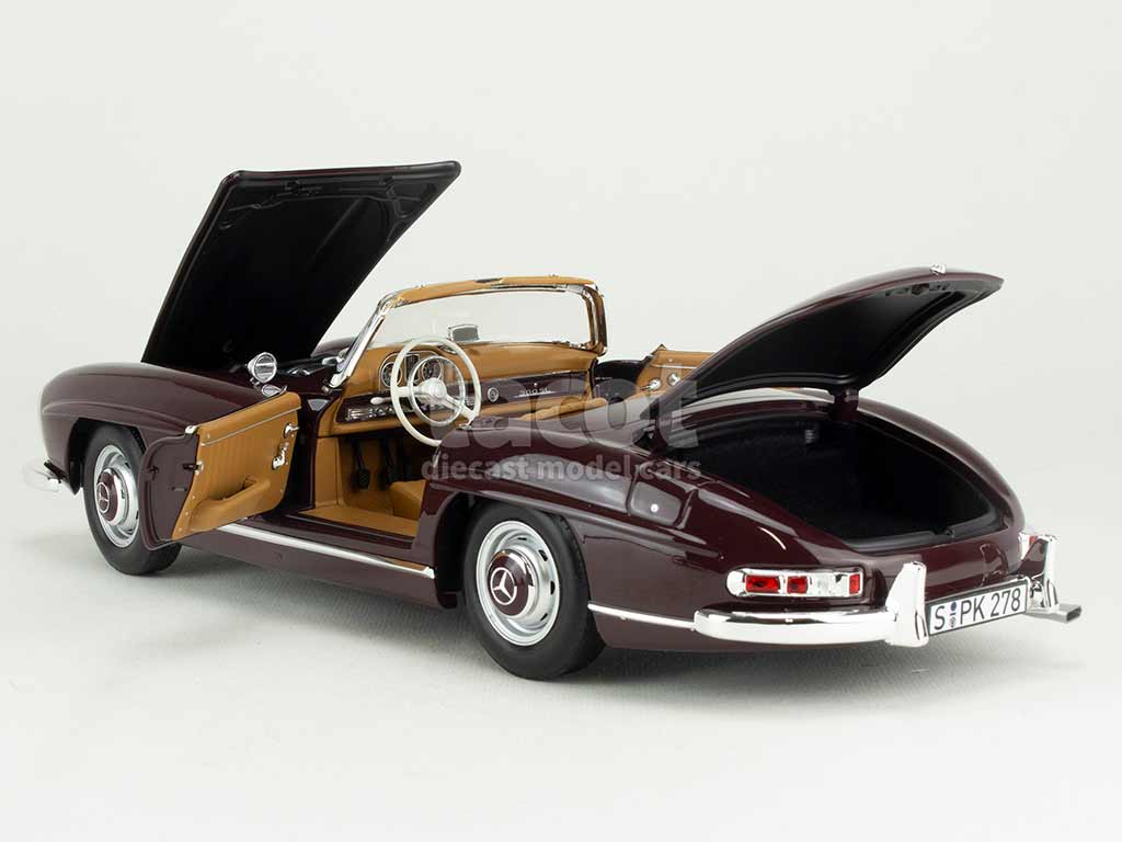 Miniature MF326 Mercedes 300 SL W1958 Argent - Friction 1:24 - Tôle - Occasion