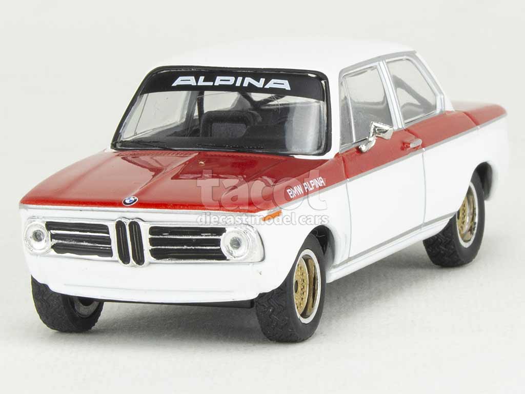 Modèle Réduit IXO - BMW Alpina 2002 Tii 1972 - Échelle 1:43 - Coloris Blanc/Rouge