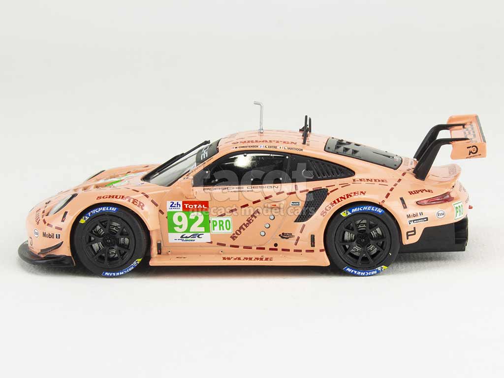 Miniatuurauto 1/43 – Porsche 911 RSR Le Mans 2018, Christensen, Verzamelaarsmodel Van Ixo Voor Centauria