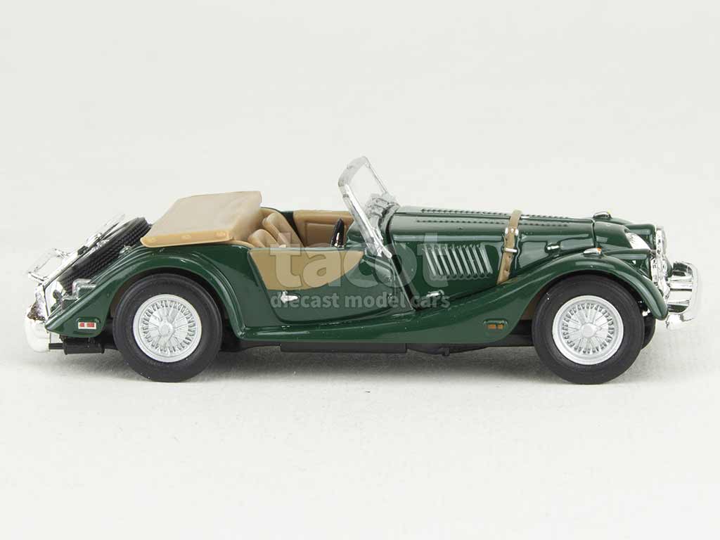 Cararama Morgan Plus Eight Cabrio 1/43 - Grün Mit Vitrine & Individuellem Wunschkennzeichen
