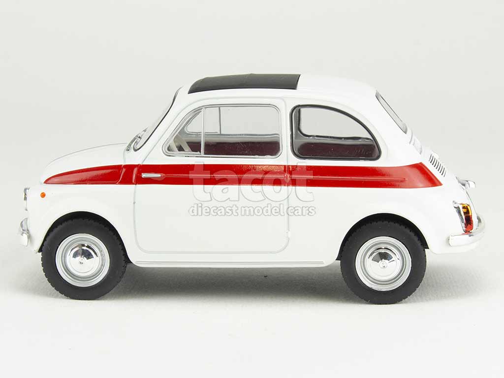 Remorque Voiture Miniature Fiat 500 1960 Jaune Moutarde Toit Fermé Solido 1/16 - Occasion Modèle Réduit Vintage Rare