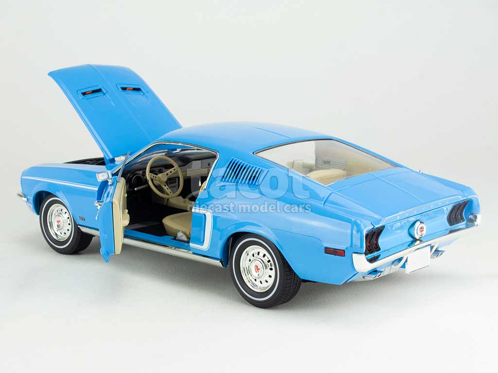 Norev - Ford Mustang Fastback GT 1968 Lime Gold métallisé