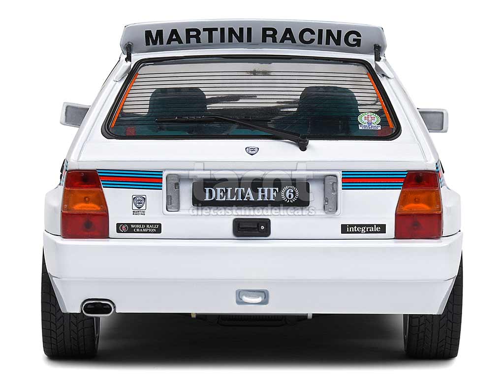 Miniature SOLIDO LAN Delta HF Integrale Evo 1 Martini 6-1992 - Échelle 1/18 En Métal - Blanc