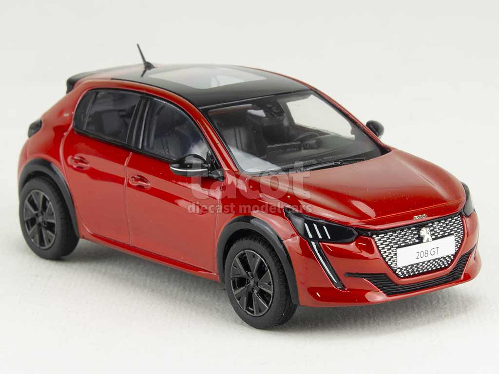 Peugeot 208 GT Pack 2022 Elixir Red 1:43