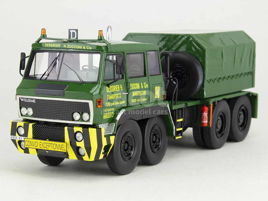 WILLEME TG 250 8X4 DESSIRIER ET ZUCCONI – Camion 1/43 En Résine Par Perfex – Neuf Sous Boîte