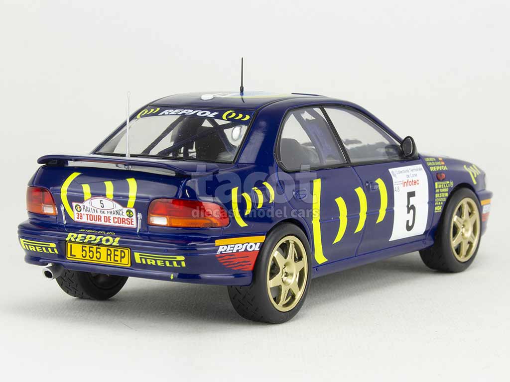 Subaru Impreza 555 #4 Rallye Tour de Corse 1995 McRae / Ringer 1:24 - IXO Models BAZAROVÉ ZBOŽÍ