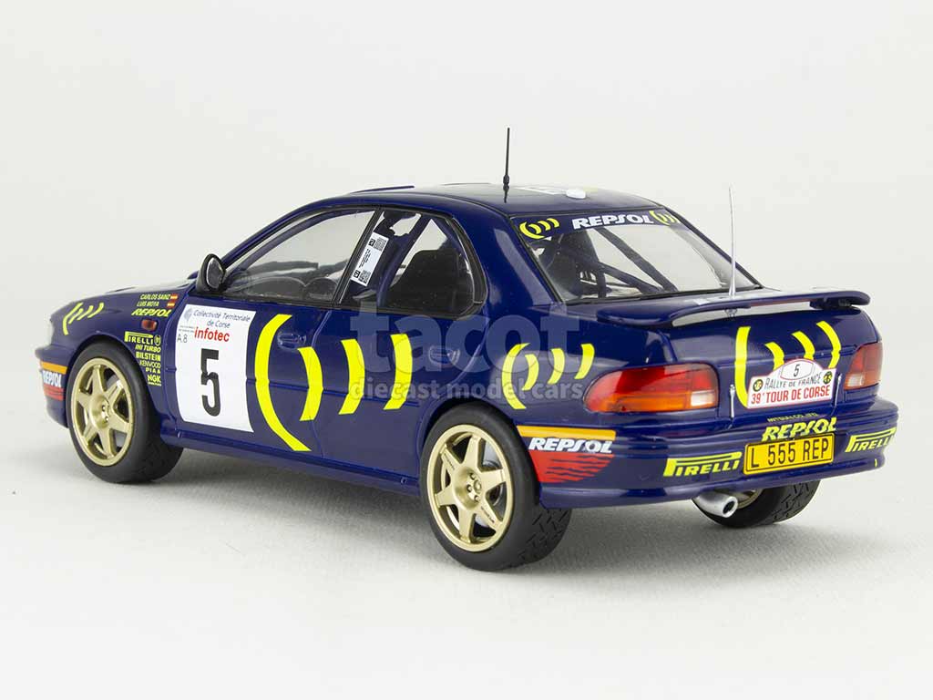 Subaru Impreza Tour De Corse 1995 - IXO 1/18 - Modèle Monté Métal - Neuf
