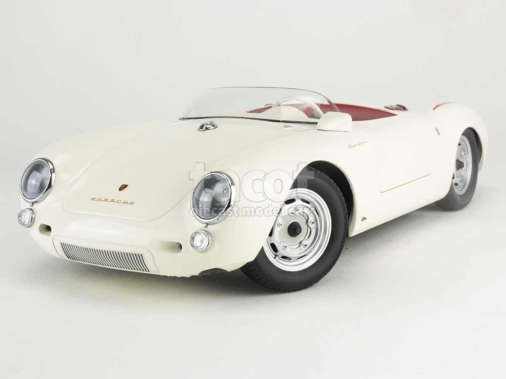 KK Scale Models 1/12 - Porsche 550A Spyder 1956 Bleu Et Blanc - Prévente