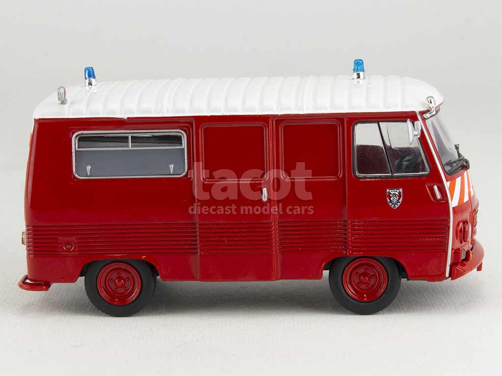 JOUET ANCIEN NOREV Peugeot J7 Pompiers Service Incendie Secours 1/43