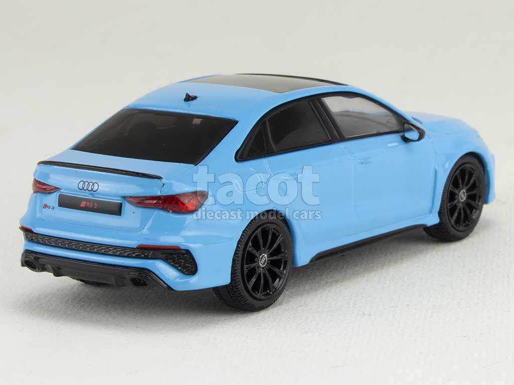 Audi RS3 sedan 2022 bleue (IXO) 1/43e - Minicarweb