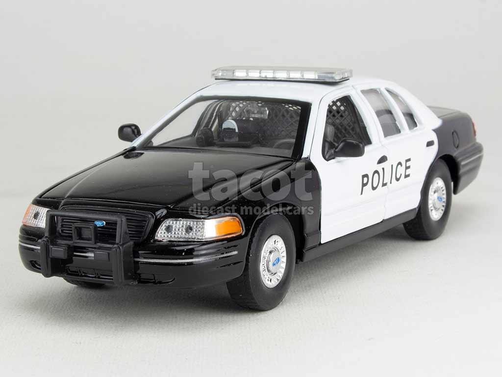 FORD CROWN VICTORIA POLICE CAR - 1/24 Welly Diecast Voiture Miniature 22082PT EUR 34,90 - FR