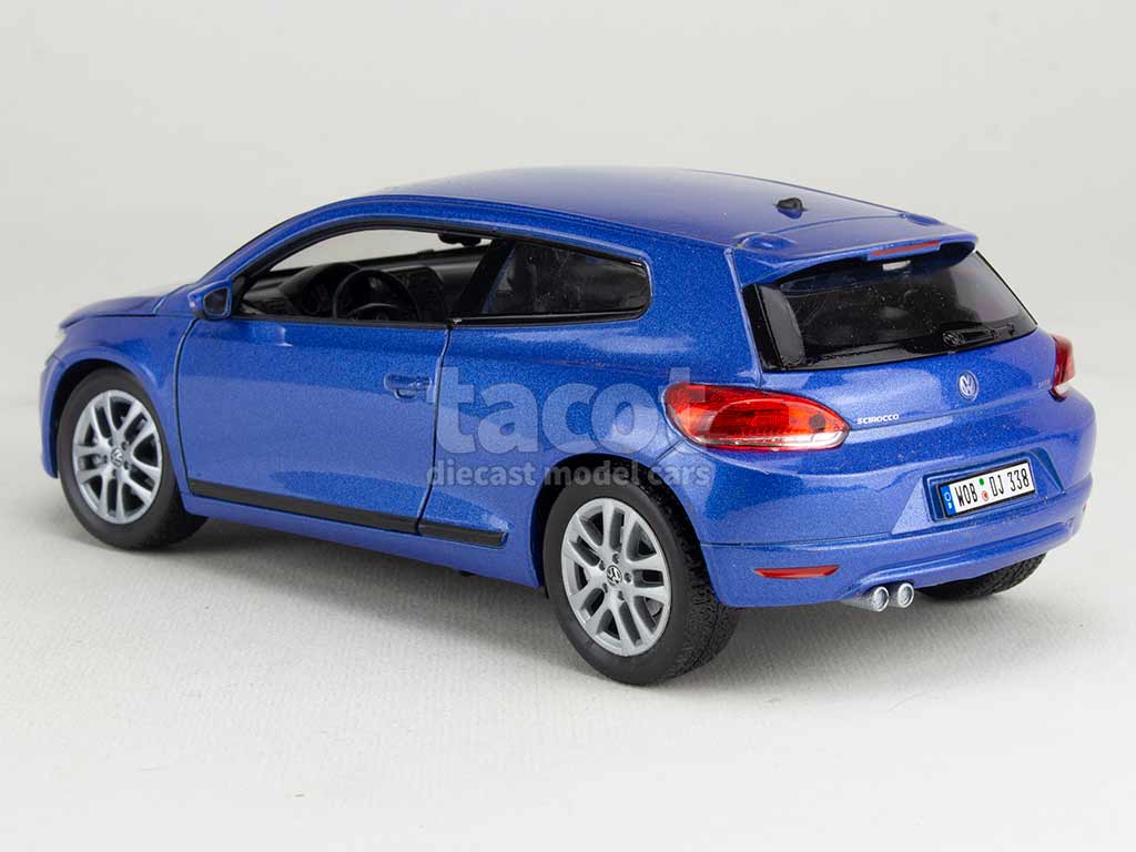 MINIATURE VOLKSWAGEN SCIROCCO 3 Mk3 VW 1/43 vert Welly Voiture Excellent état EUR 19,90