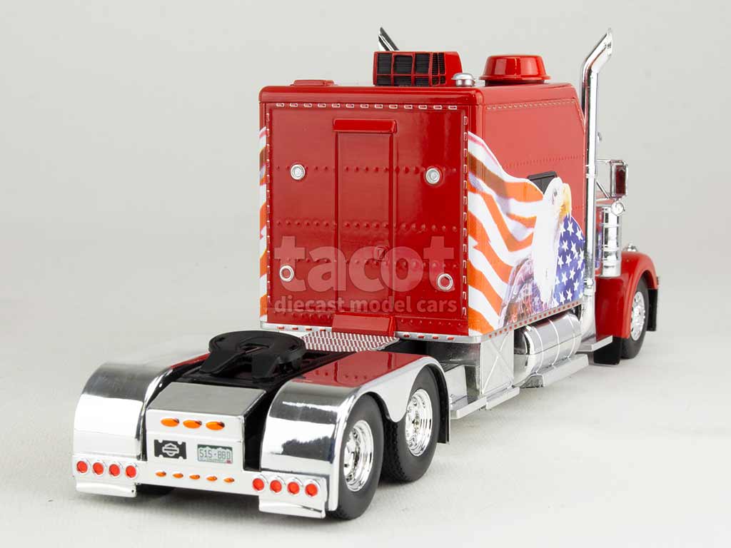 PETERBILT 379 6x4 2002 Noir Custom avec flammes - USA EDITION | Collect