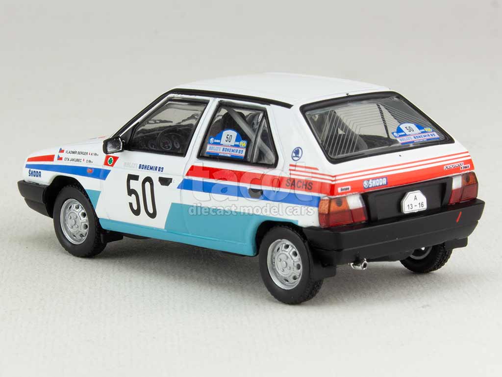 SKODA Favorit 136L #50 Rallye Bohemia - 1989 au 1/43 de IXO