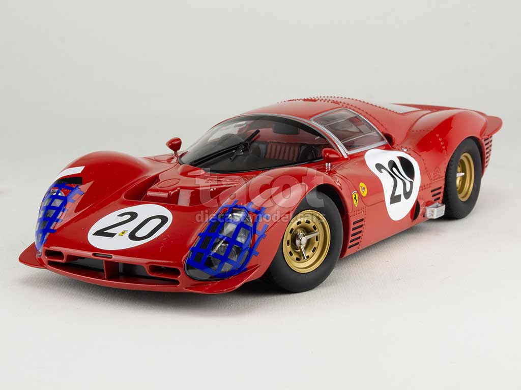 Ferrari 330 P4 #23 Le Mans 1/18 – Jouef Evolution, Rouge, Occasion (Sans Boîte)