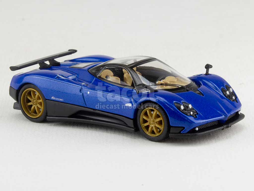 PosterCars 1:64 Pagani Zonda F Blu Argentino - Hypercar League Collection #01