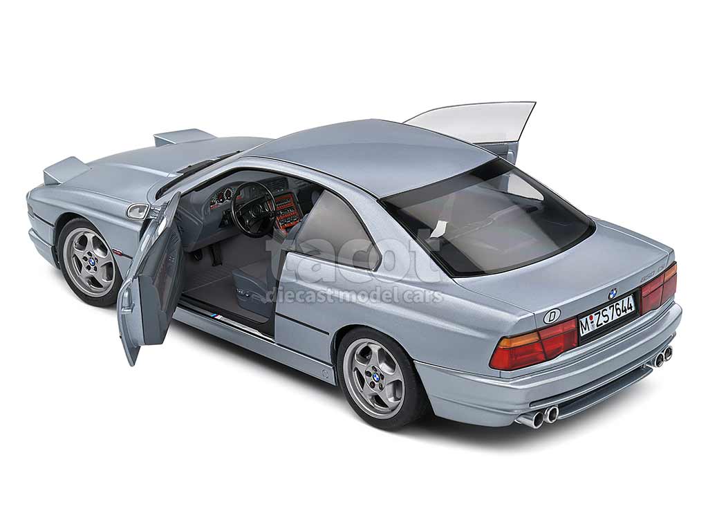 Silhouette Murale BMW 850 E31 En Métal - 80 Cm, Noir, Neuf, Décoration Voiture