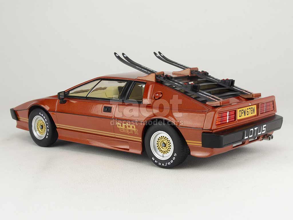 Lotus Esprit Turbo 1981 Jaune - Miniature 1/18 KK-Scale - Neuve En Boîte