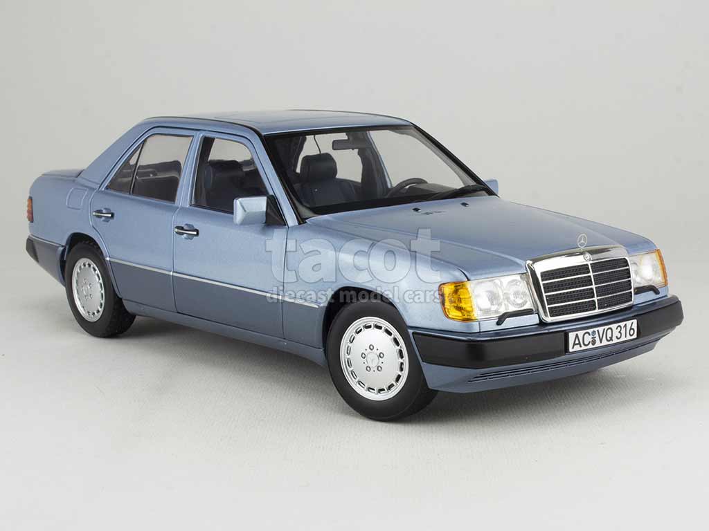 1990 Mercedes-Benz 230 E (W124) Bleu Clair Métallisé 1:18 Norev 18