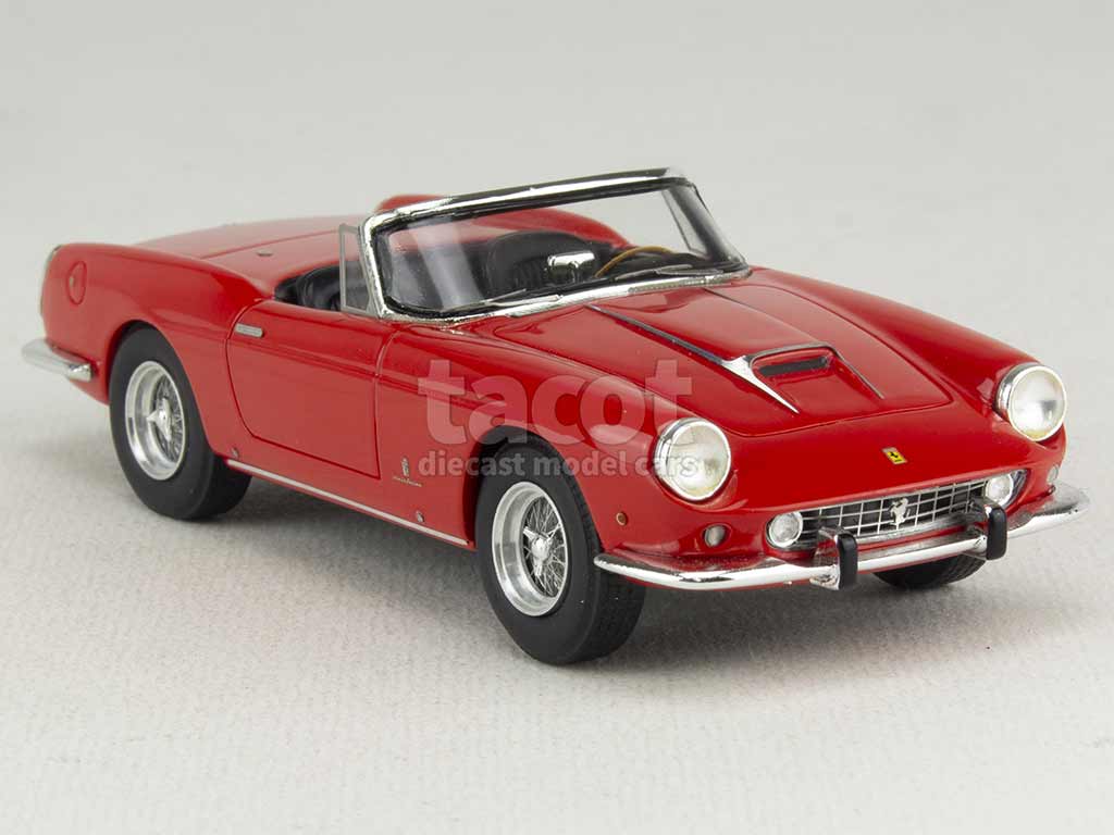 miniature 1/43 ferrari 400 superamerica cabriolet #1885sa fermé rouge