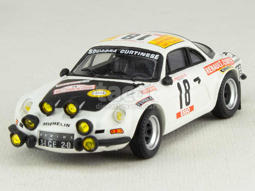 Décalcomanies Renault Alpine A110 Tour De Corse 1/43 - Planche 67x48mm, JA Miniatures, Neuve