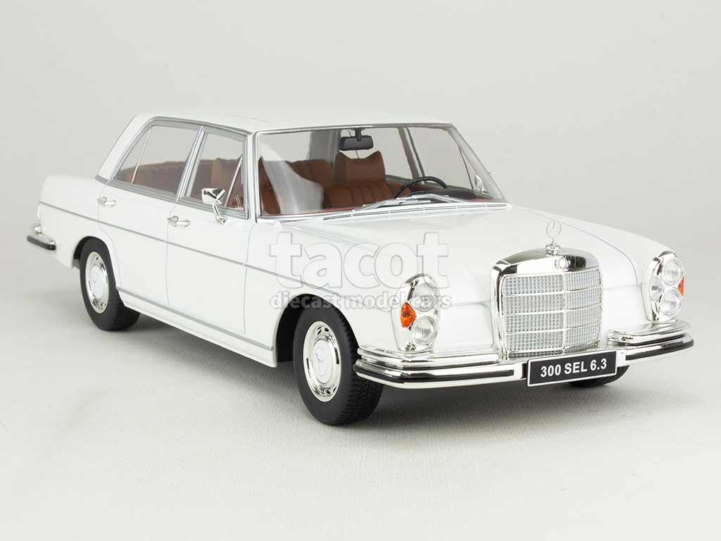 Modellauto Mercedes 300 SEL 6.3 W108 1967-1972 silber KK-Scale 1:18 Metallmodell (Türen, Motorhaube... nicht zu öffnen!) bei