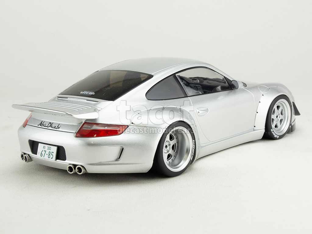 IXO 1/18 - RWB Porsche 997 Abu Dhabi Gris - Miniature Métal Neuve