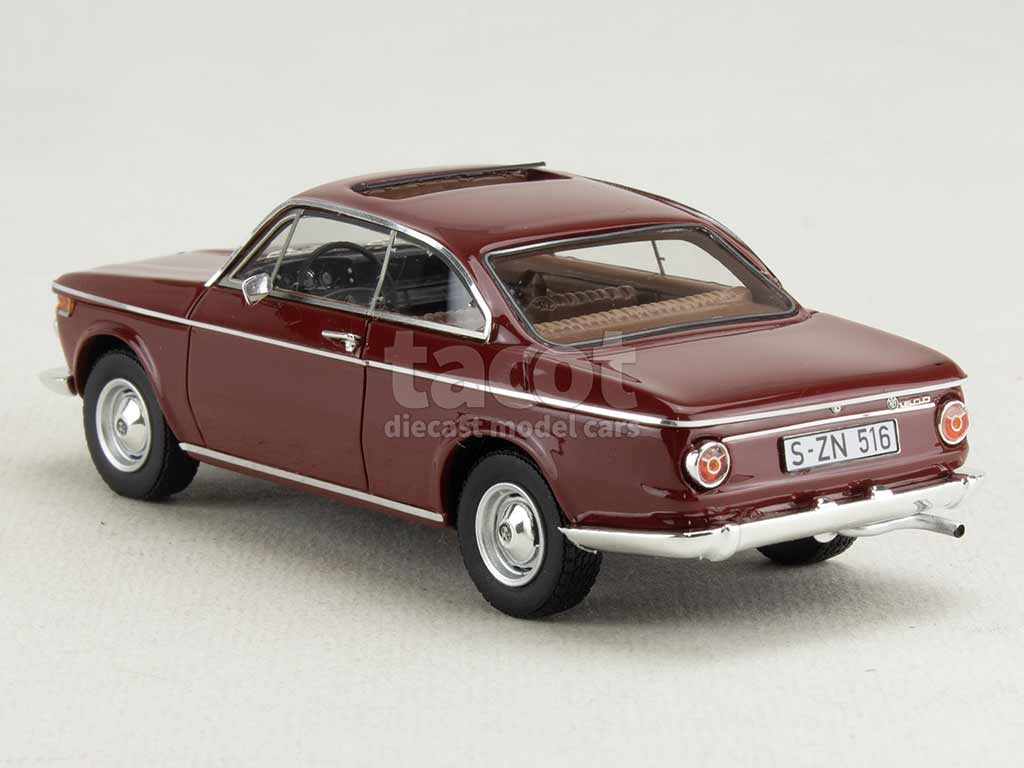 Matrix 1:43 BMW 1600-2 Baur Coupe Année De Construction 1967 Creme Blanc Mx30202 014