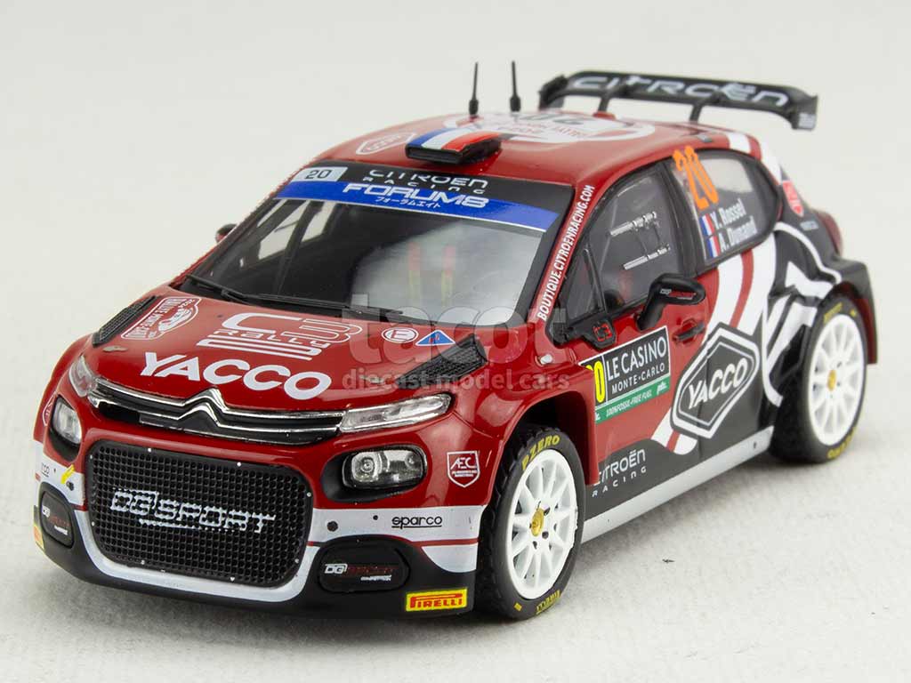 Miniature IXO 1/43 Citroën C3 Rally2 - Rallye Monte Carlo 2024 - Neuve
