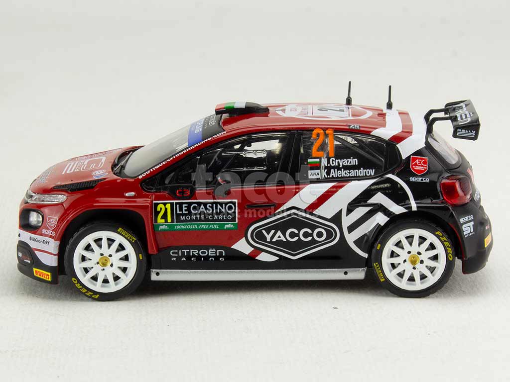 CITROËN C3 RALLY2 10° RALLYE MONTE CARLO 2024 NIKOLAY GRYAZIN IXO