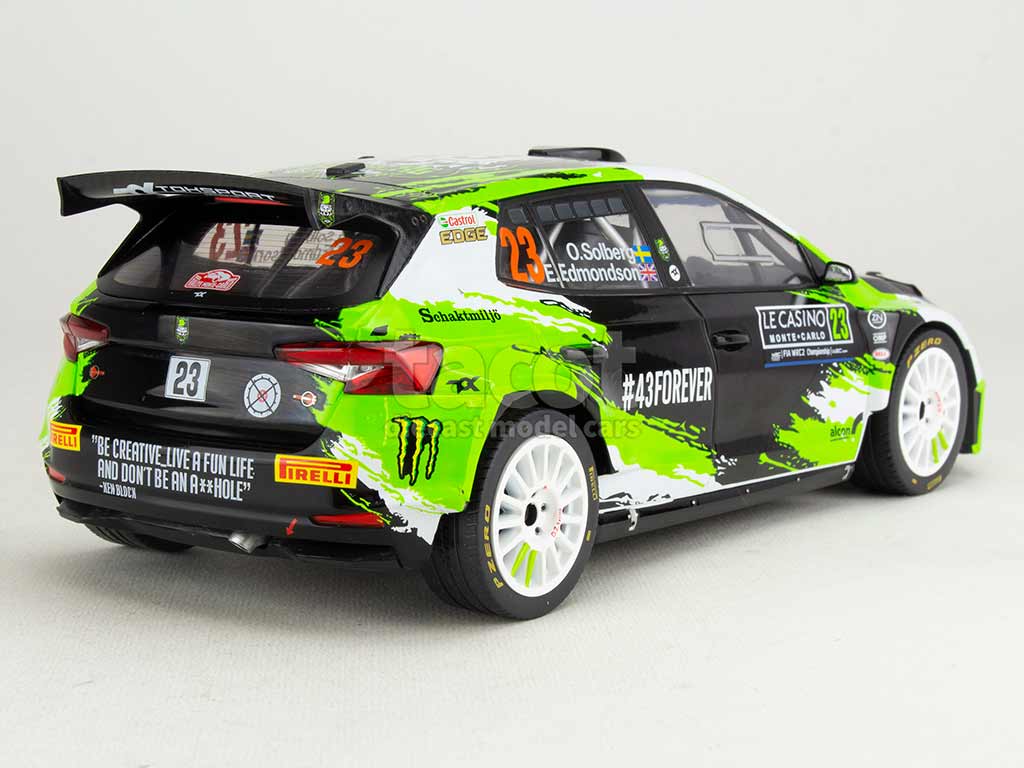 Décalcomanies (decals) 1/18 Pour Modèle Skoda Fabia Rally - Monte Carlo 2023 - Pilote Arengi - Réf. 2597 - Neuf