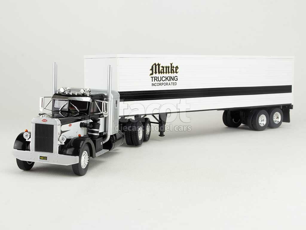 Miniature Peterbilt 350 Semi-Remorque 1954 – Modèle Presse – Échelle 1/43 – Métal